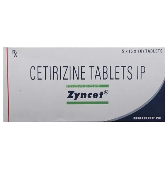 zyncet 10mg tablet 10's
